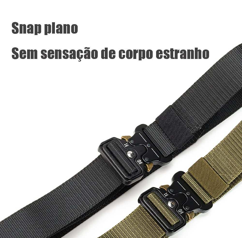 2-Pack Tactical Belts with Metal Buckles