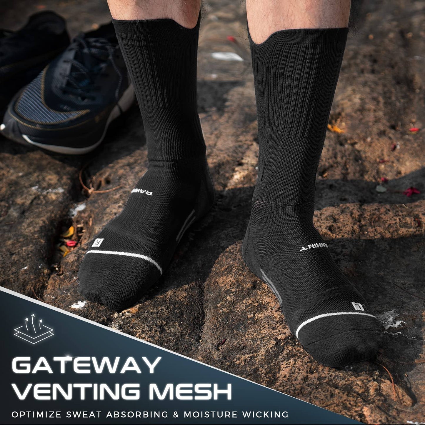 3-Pack Anti-Friction Work Socks